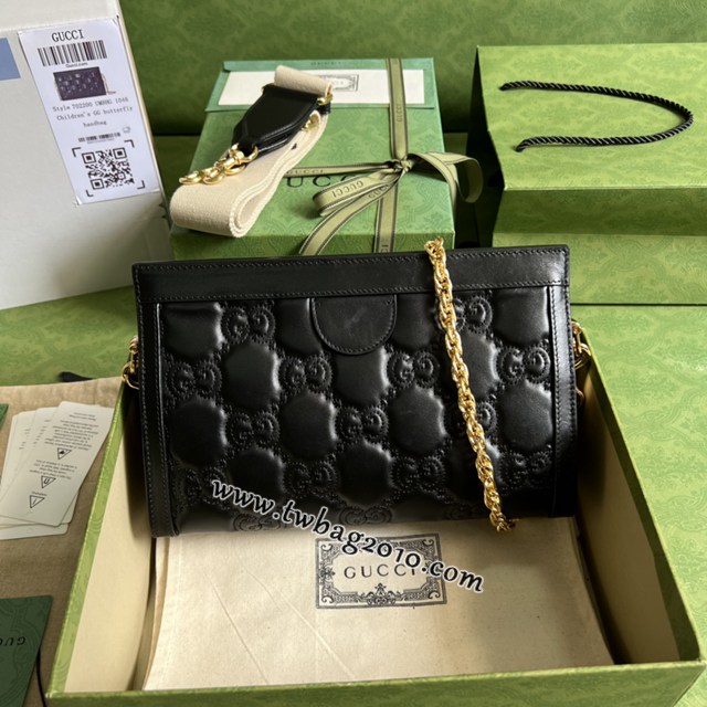 gucci專櫃新款原廠皮鏈條女包 古馳matelassé皮革單肩包 jcp1894